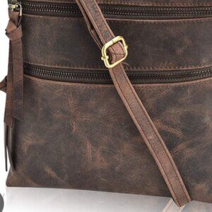 Elegant Brown Crossbody Bag